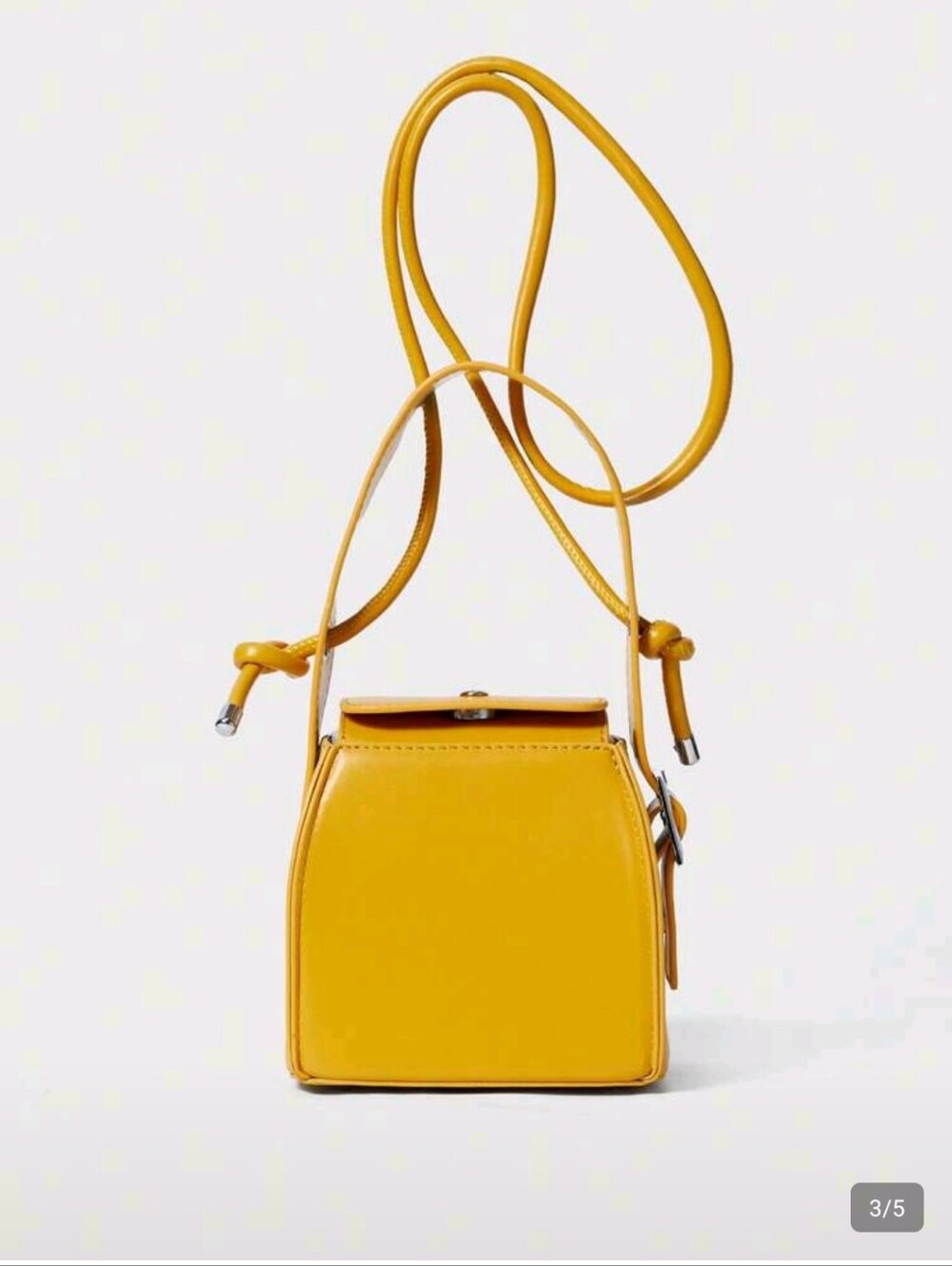 Yellow Buckle Shoulder Bag